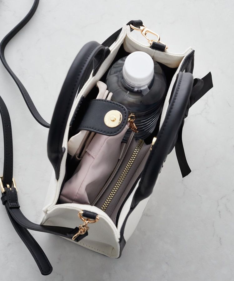 Maison de FLEUR「EC限定ロゴ刺繍キャンバス2Wayバッグ」|トートバッグ|