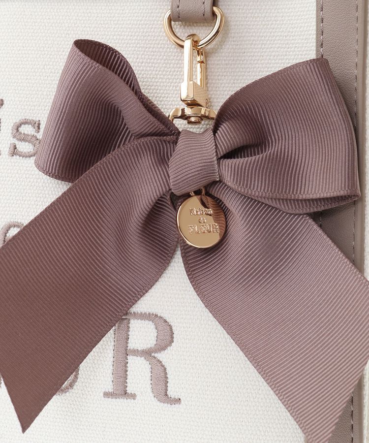 Maison de FLEUR「EC限定ロゴ刺繍キャンバス2Wayバッグ」|トートバッグ|