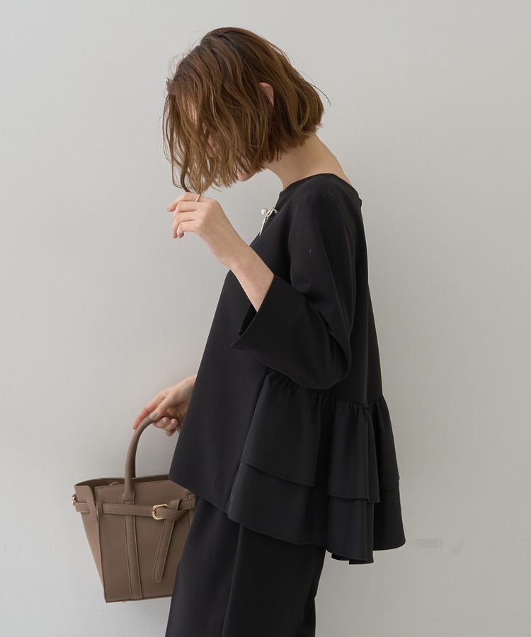 YECCA VECCA「【2点SET】バックフリルデザインセットアップ」|オールインワン|