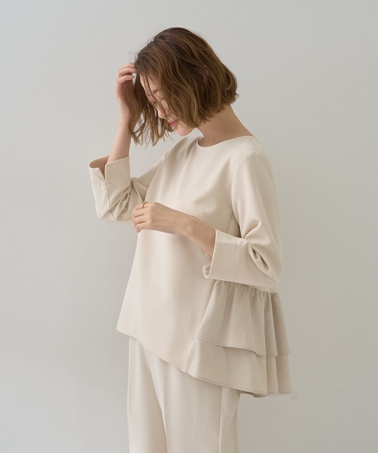 YECCA VECCA「【2点SET】バックフリルデザインセットアップ」|オールインワン|