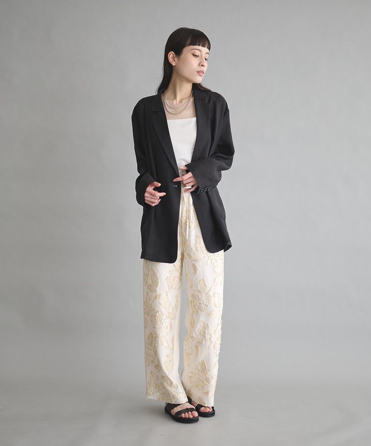 GARAGE OF GOOD CLOTHING「【日本製】異素材切り替えジャガードパンツA」|その他|