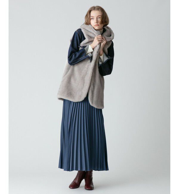 allureville「ハイウエストプリーツスカート」|スカート|