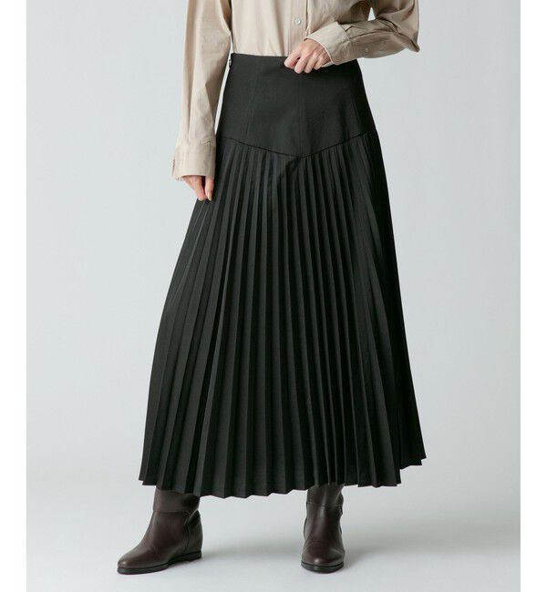 allureville「ハイウエストプリーツスカート」|スカート|