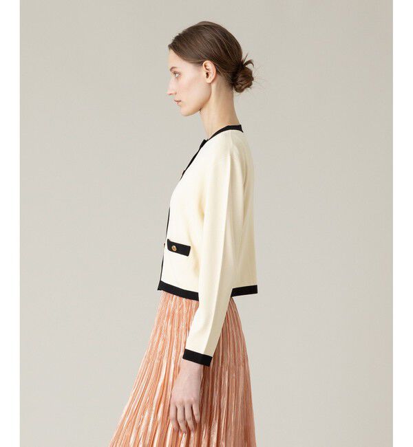 LOULOU WILLOUGHBY「◇【LOULOU WILLOUGHBY】バイカラーコンパクトカーディガン」|カーディガン|