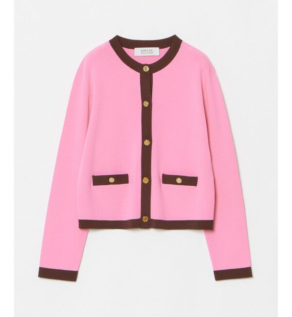 LOULOU WILLOUGHBY「◇【LOULOU WILLOUGHBY】バイカラーコンパクトカーディガン」|カーディガン|