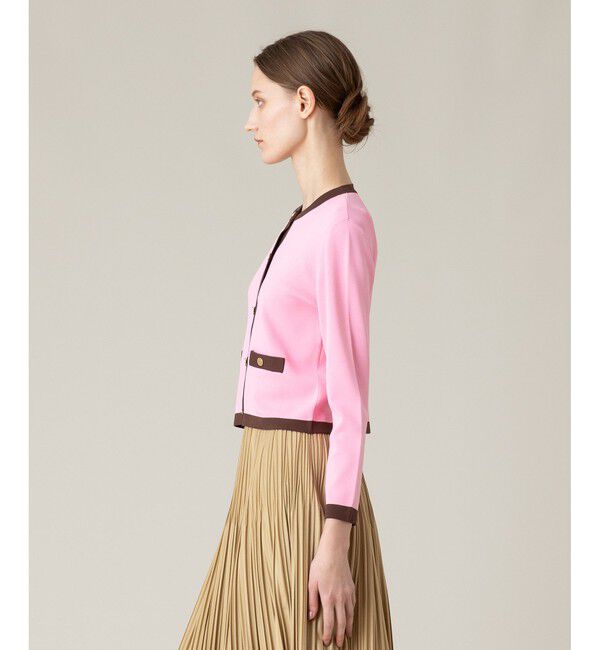 LOULOU WILLOUGHBY「◇【LOULOU WILLOUGHBY】バイカラーコンパクトカーディガン」|カーディガン|