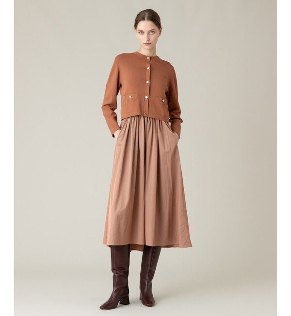 LOULOU WILLOUGHBY「◇【LOULOU WILLOUGHBY】バイカラーコンパクトカーディガン」|カーディガン|