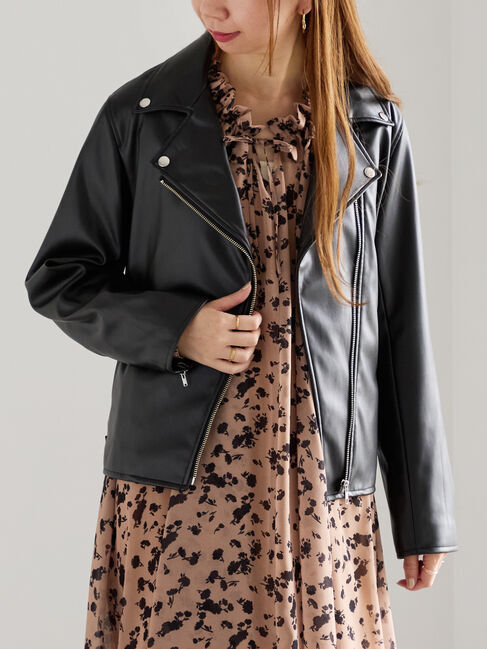 Te chichi「レザーダブルライダースジャケット」|その他|ブラック