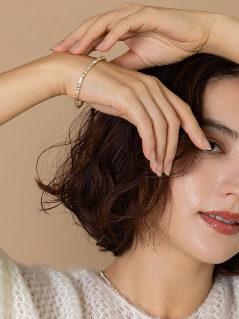 Te chichi「ラインストーンブレスレット」|ブレスレット・バングル|ゴールド