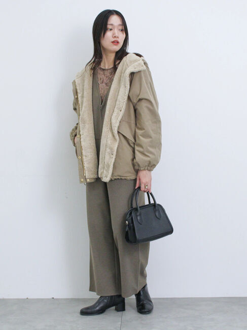 Samansa Mos2 blue「◎シアーベロアプルオーバー」|Tシャツ・カットソー|