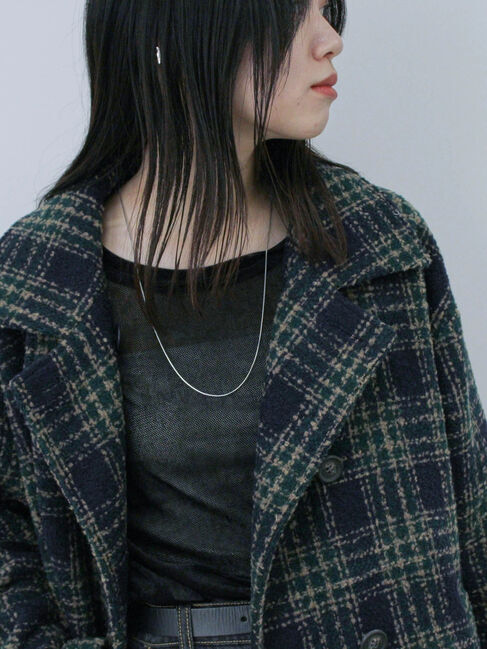 Samansa Mos2 blue「◎シアーベロアプルオーバー」|Tシャツ・カットソー|