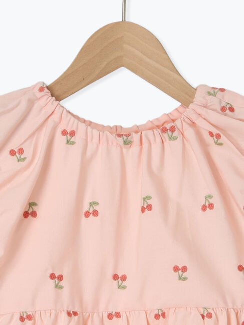 Samansa Mos2 Lagom「チェリー刺繍ノースリブラウス」|シャツ・ブラウス|