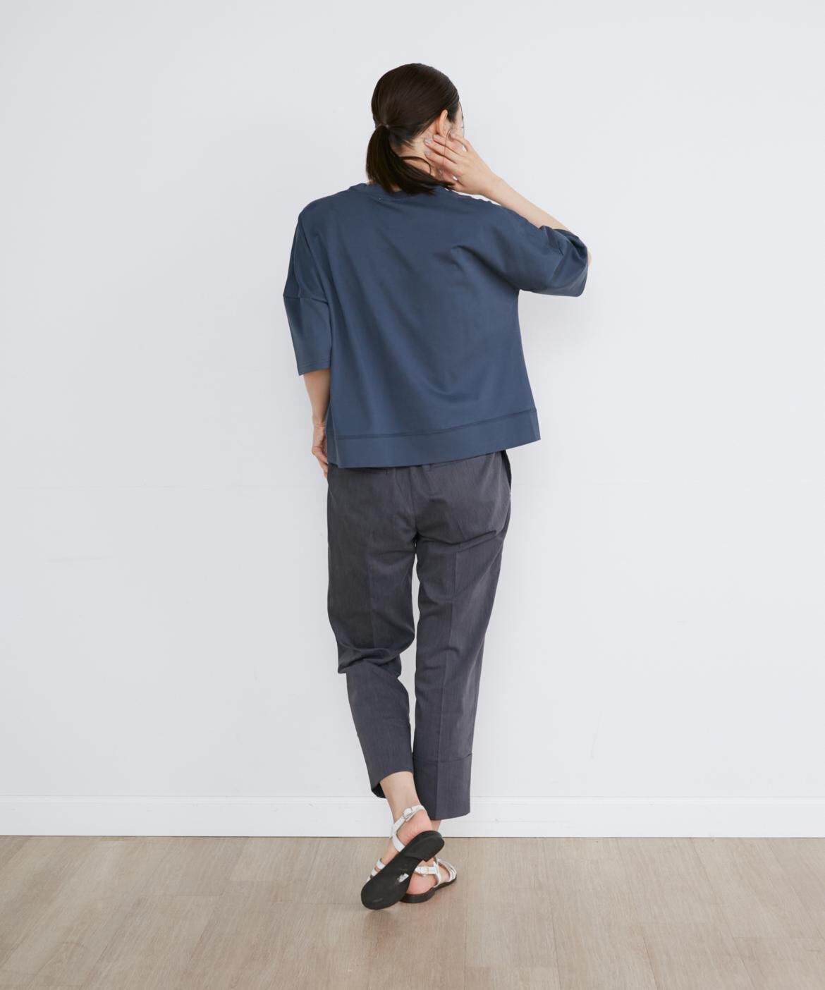 I.T.'S international「デニムライクロールアップテーパードパンツ」|その他|