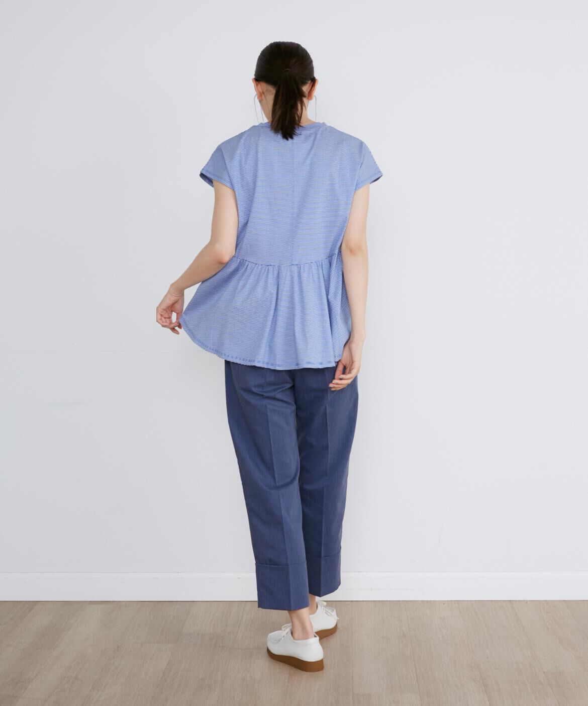 I.T.'S international「デニムライクロールアップテーパードパンツ」|その他|