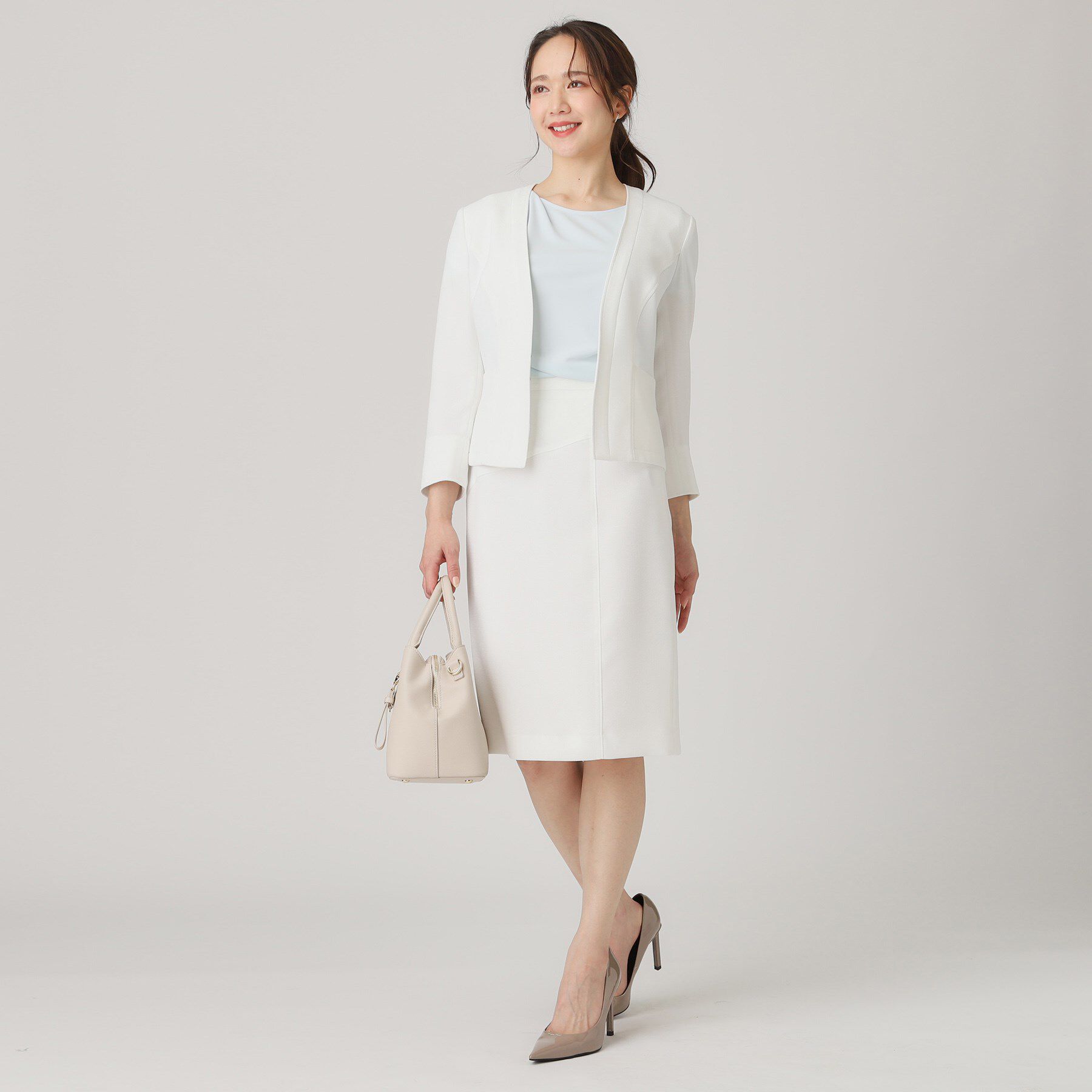 COUP DE CHANCE「【洗える／一枚着】ドレープデャージトップス」|シャツ・ブラウス|