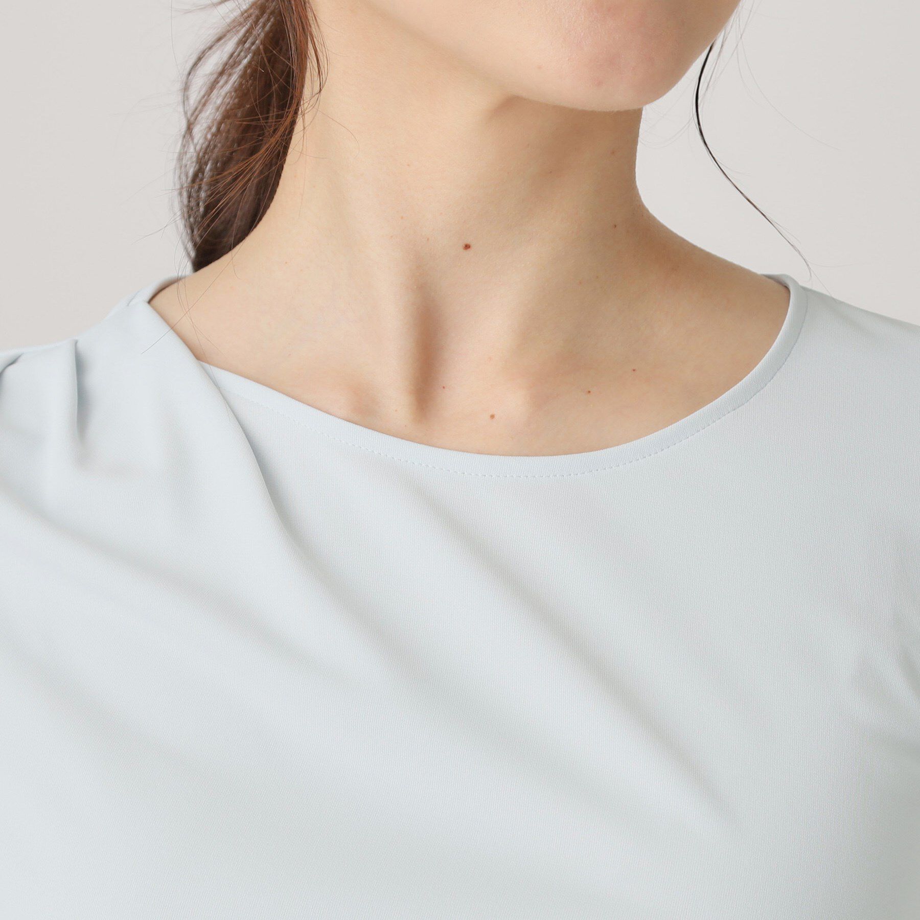 COUP DE CHANCE「【洗える／一枚着】ドレープデャージトップス」|シャツ・ブラウス|