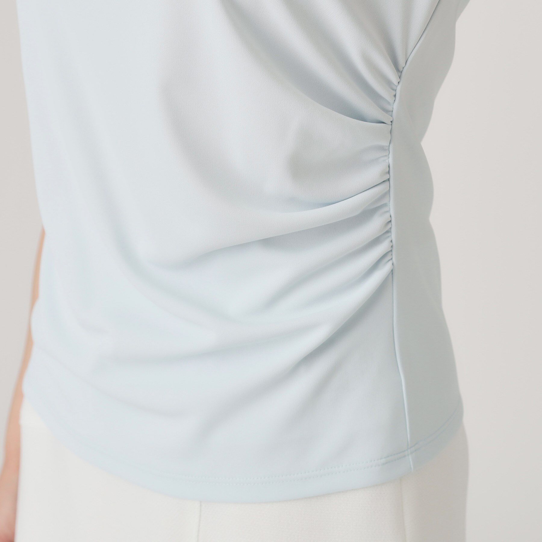 COUP DE CHANCE「【洗える／一枚着】ドレープデャージトップス」|シャツ・ブラウス|