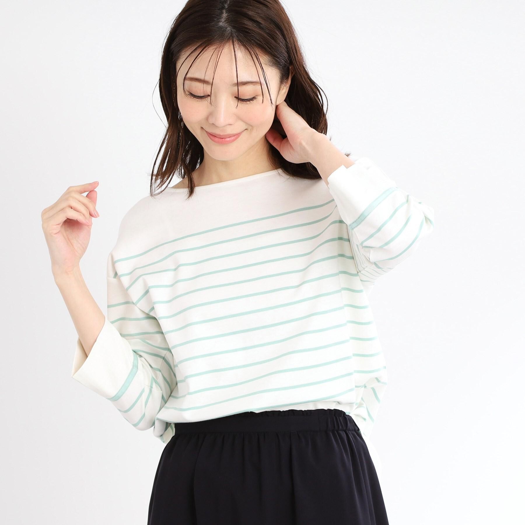 Reflect「【洗える】パネルボーダープルオーバー」|Tシャツ・カットソー|