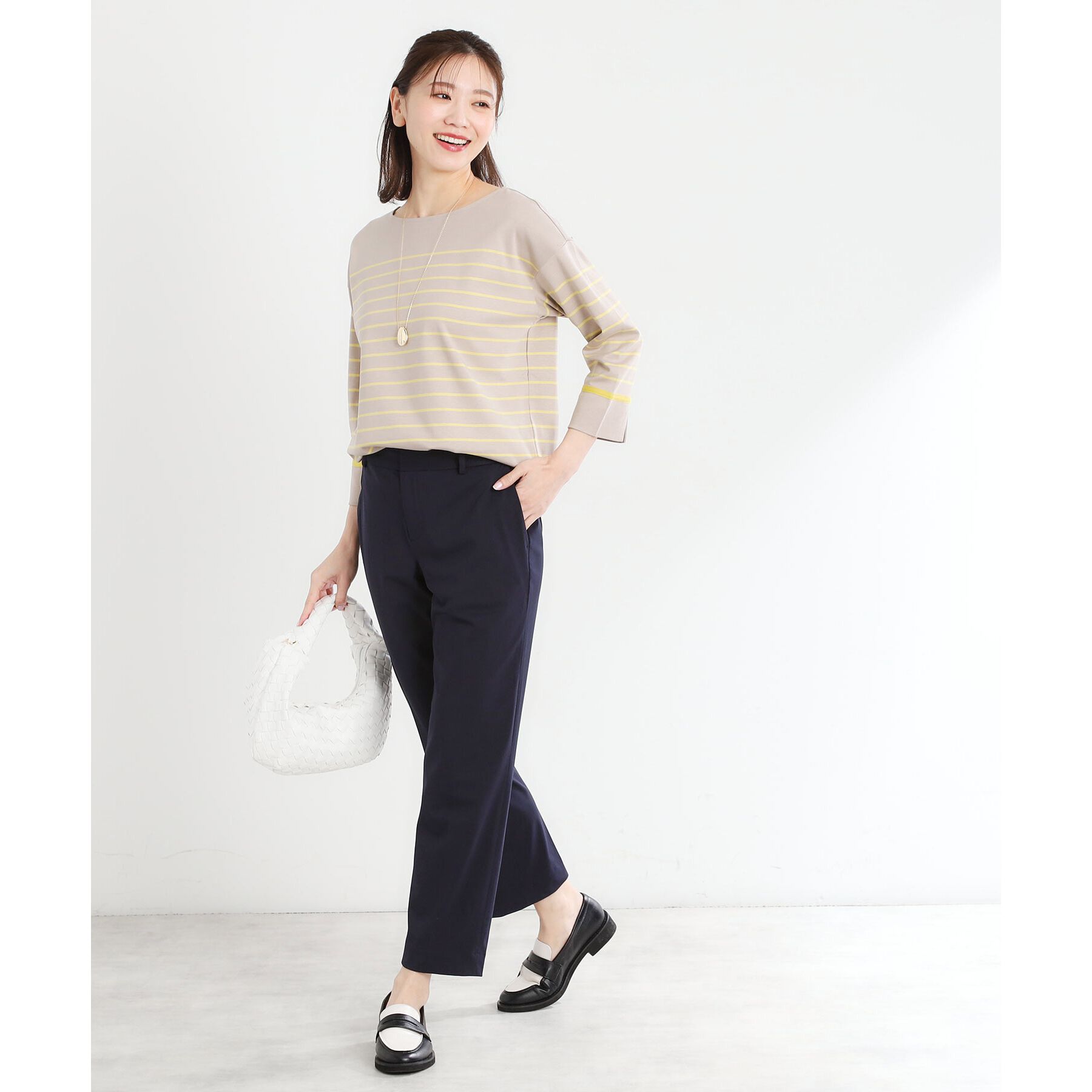 Reflect「【洗える】パネルボーダープルオーバー」|Tシャツ・カットソー|