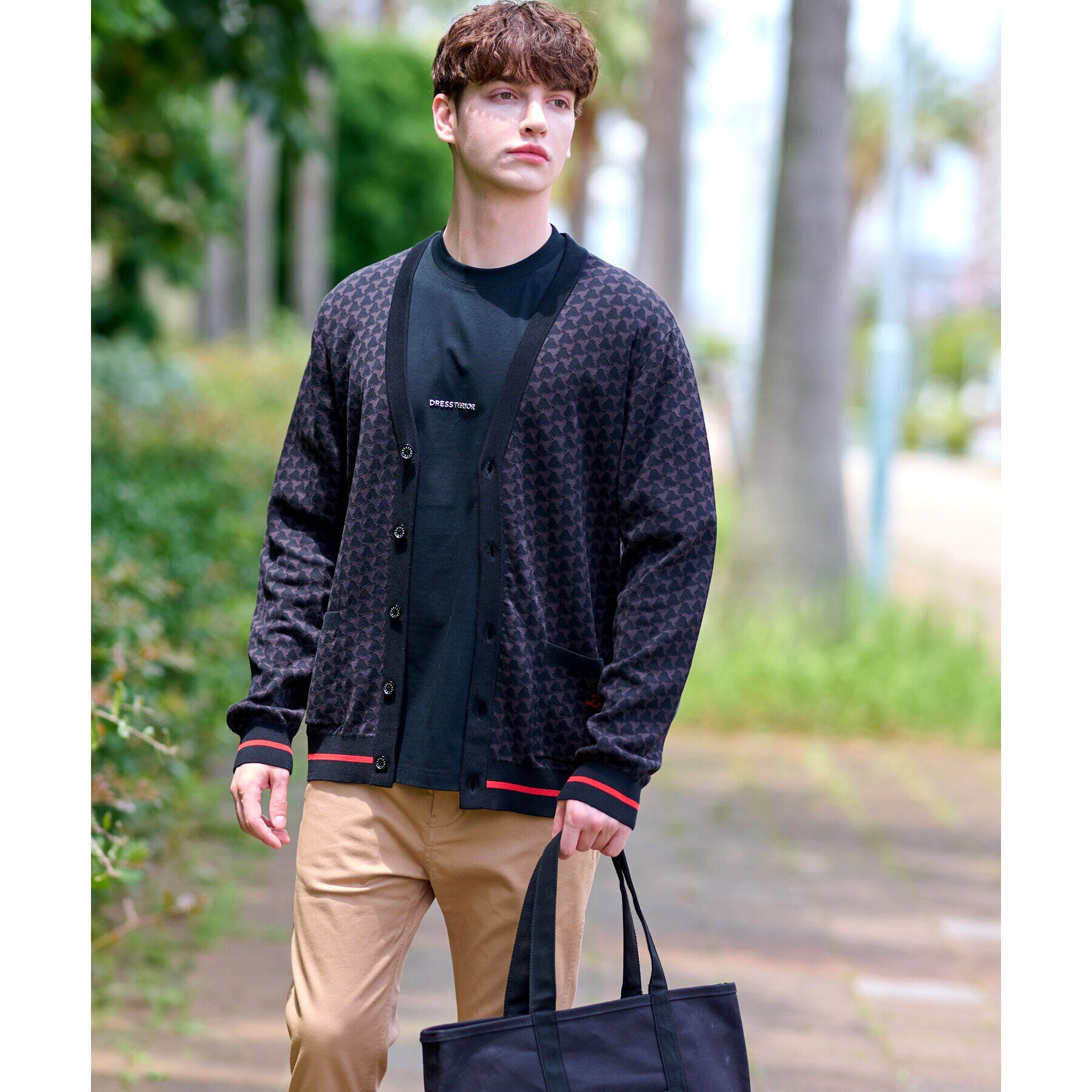 DRESSTERIOR「トリニティジャカード カーディガン」|カーディガン|