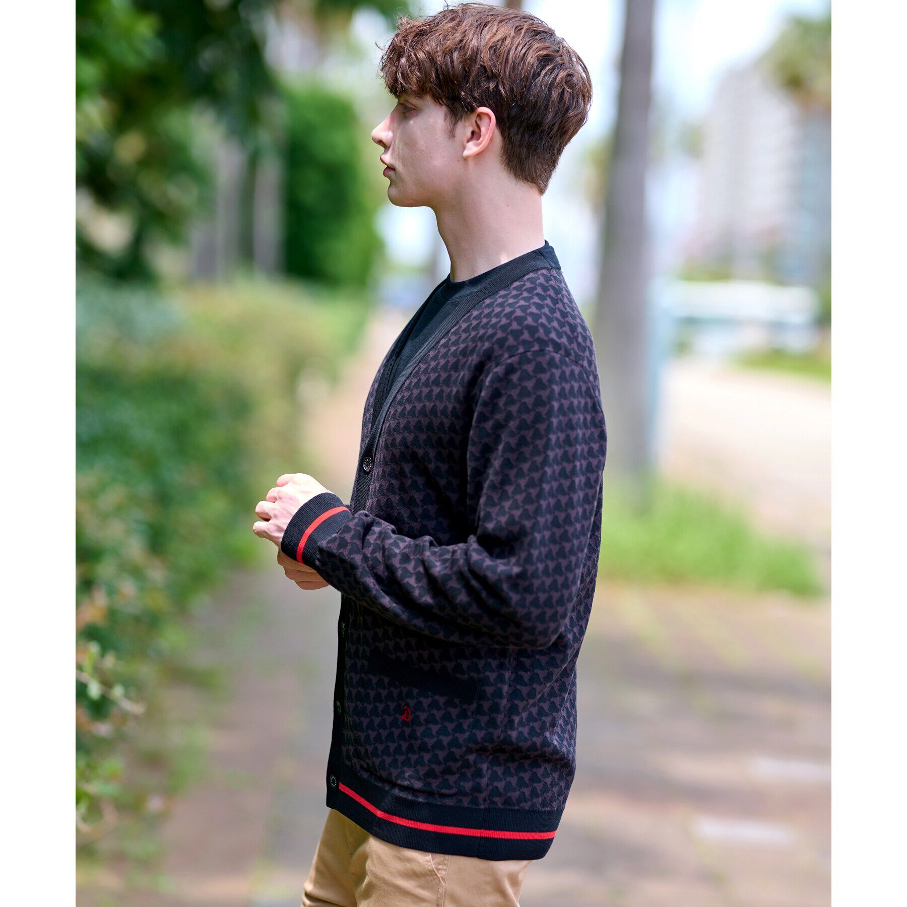 DRESSTERIOR「トリニティジャカード カーディガン」|カーディガン|