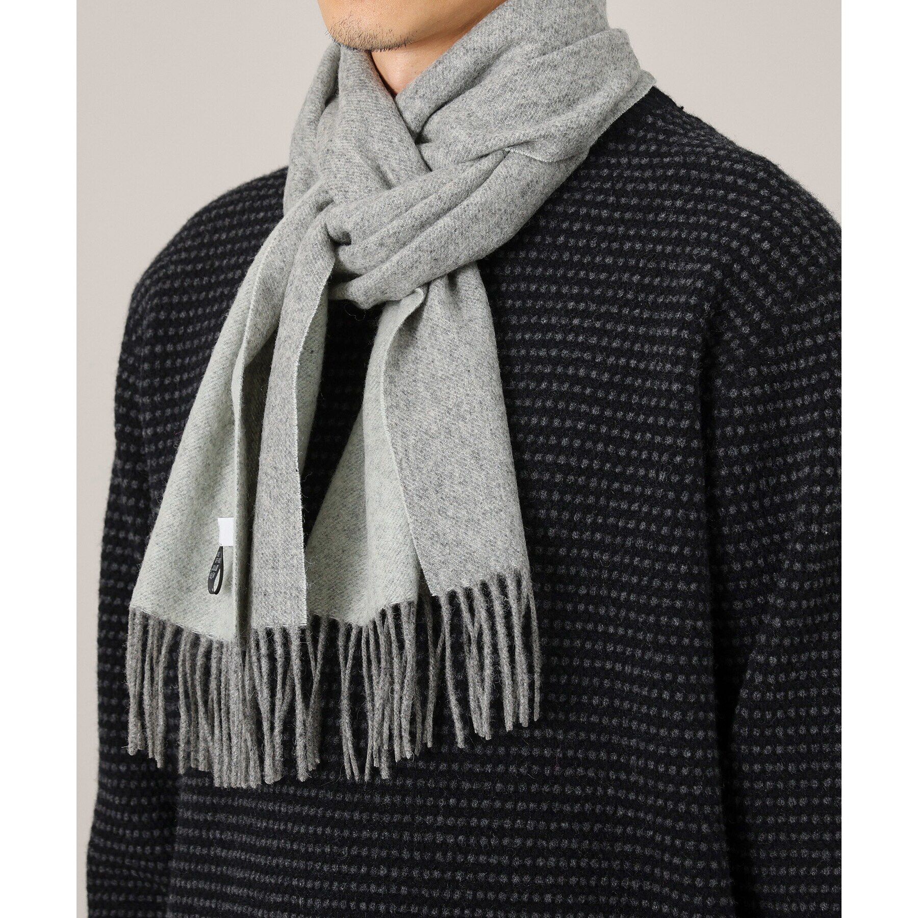 TAKEO KIKUCHI「ミックスカラーウールリバーマフラー」|ストール|