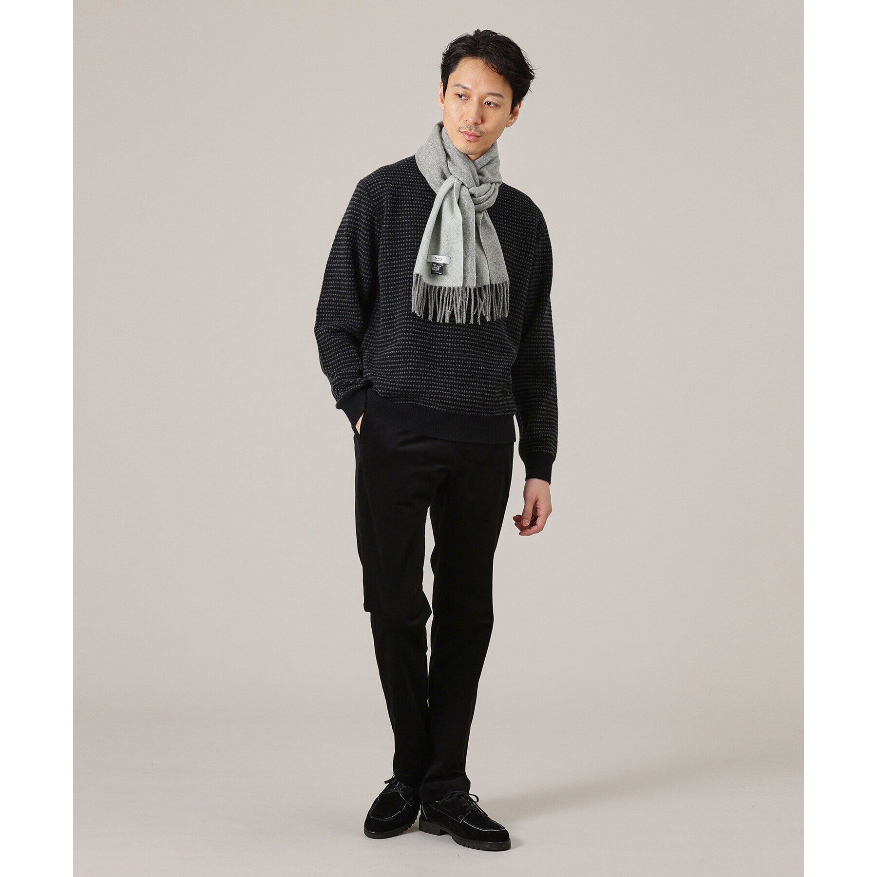 TAKEO KIKUCHI「ミックスカラーウールリバーマフラー」|ストール|