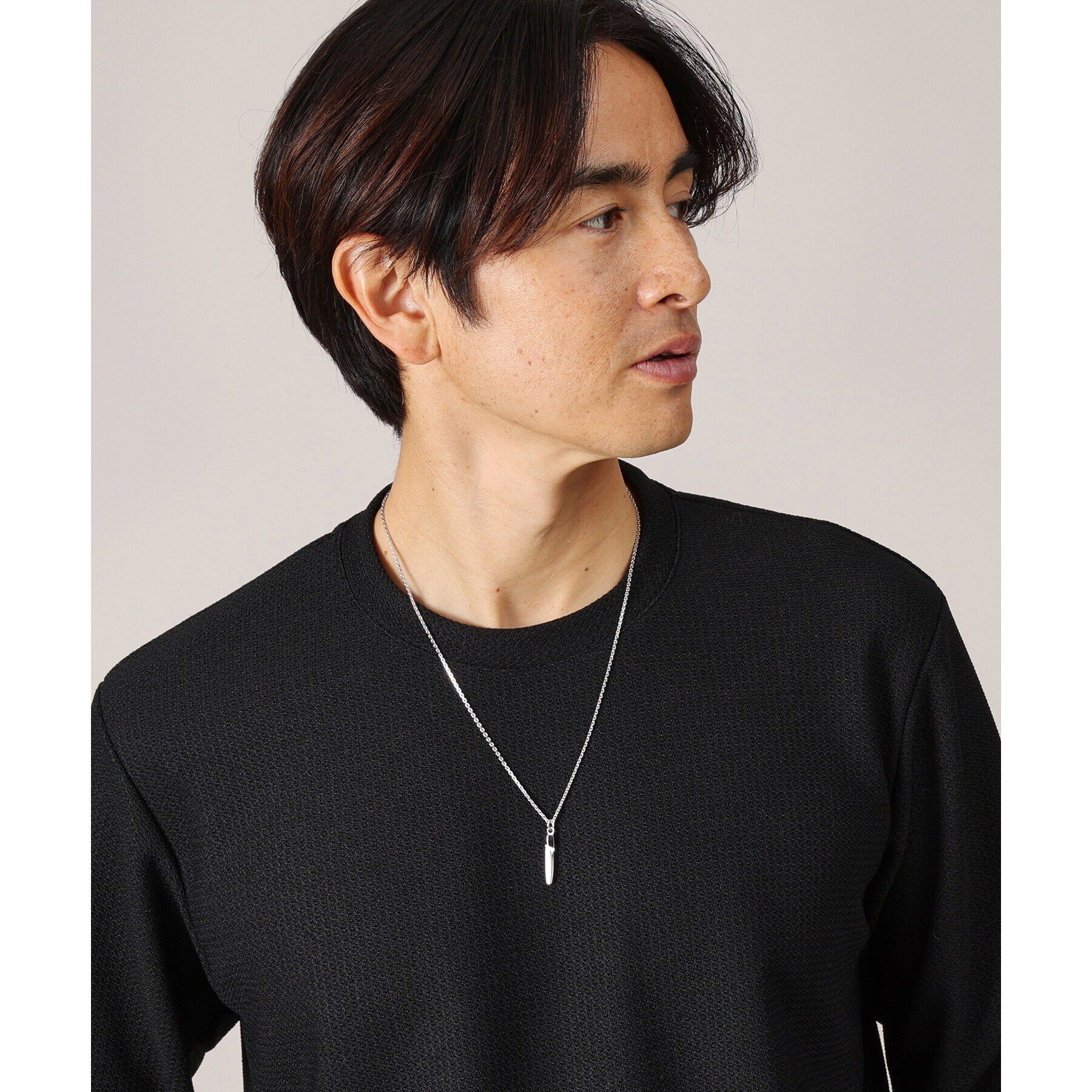 TAKEO KIKUCHI「【Made in JAPAN】テーパーコントラスト ネックレス」|ネックレス|