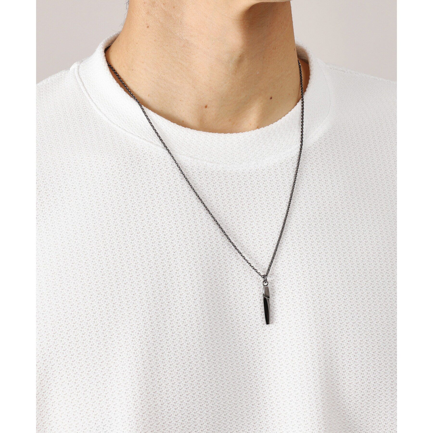 TAKEO KIKUCHI「【Made in JAPAN】テーパーコントラスト ネックレス」|ネックレス|