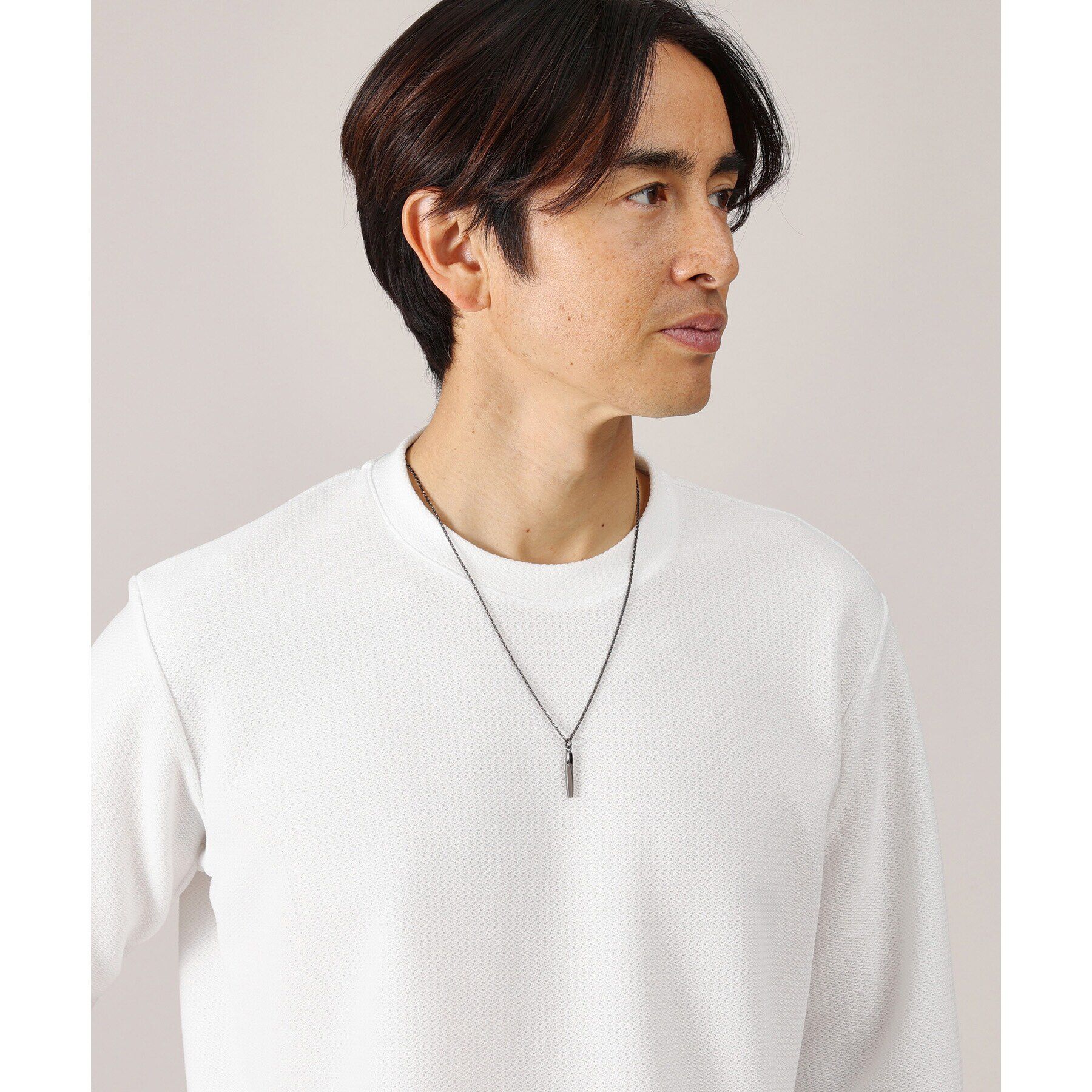 TAKEO KIKUCHI「【Made in JAPAN】テーパーコントラスト ネックレス」|ネックレス|