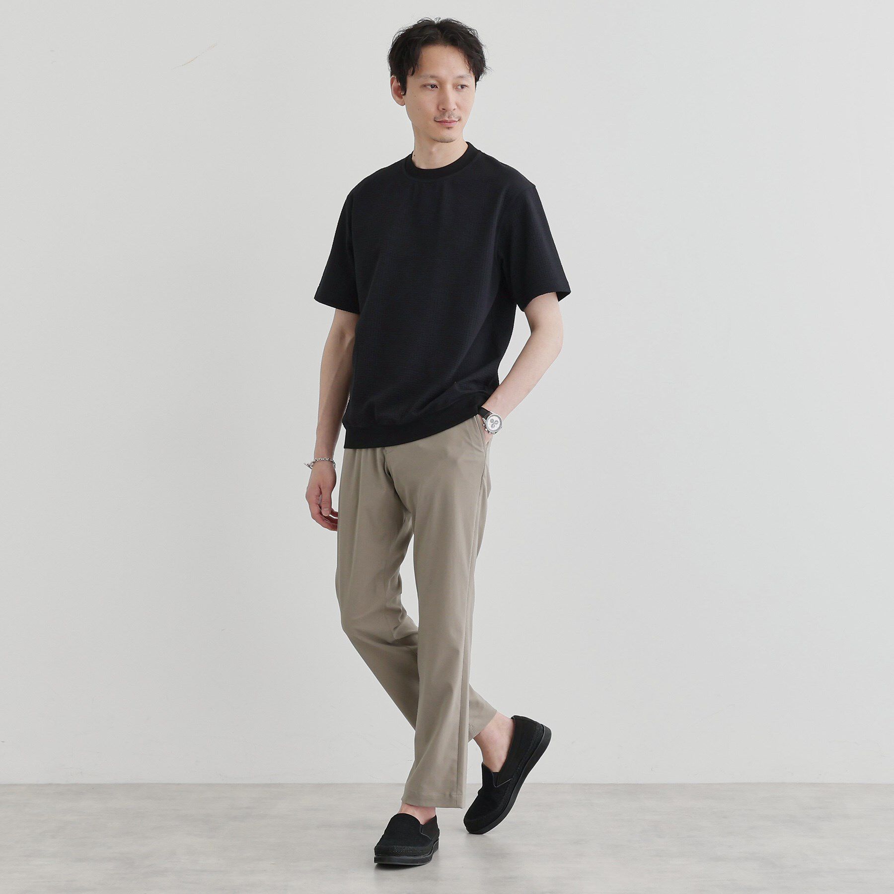 TAKEO KIKUCHI「【抗菌防臭】サッカージャージプルオーバー」|Tシャツ・カットソー|