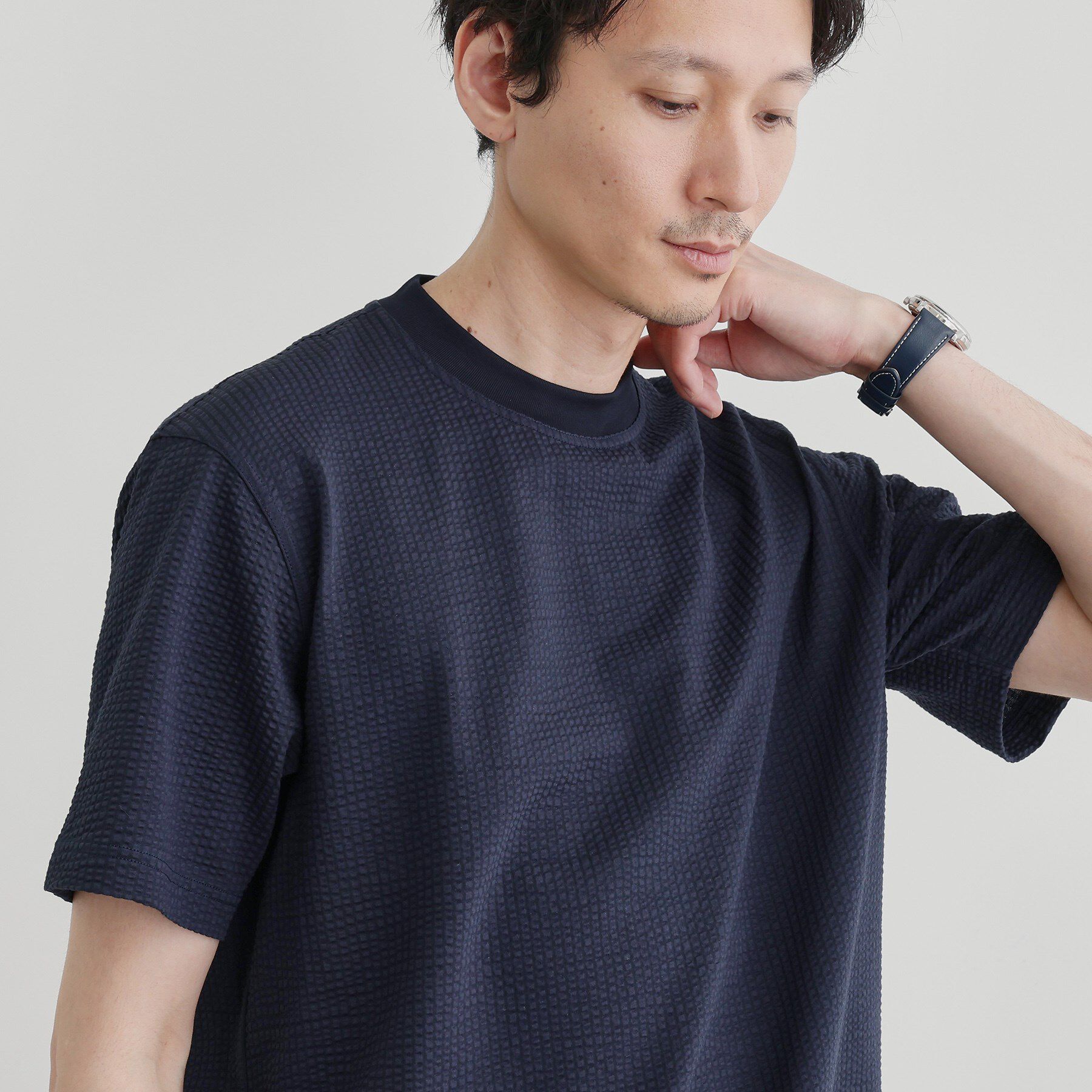 TAKEO KIKUCHI「【抗菌防臭】サッカージャージプルオーバー」|Tシャツ・カットソー|
