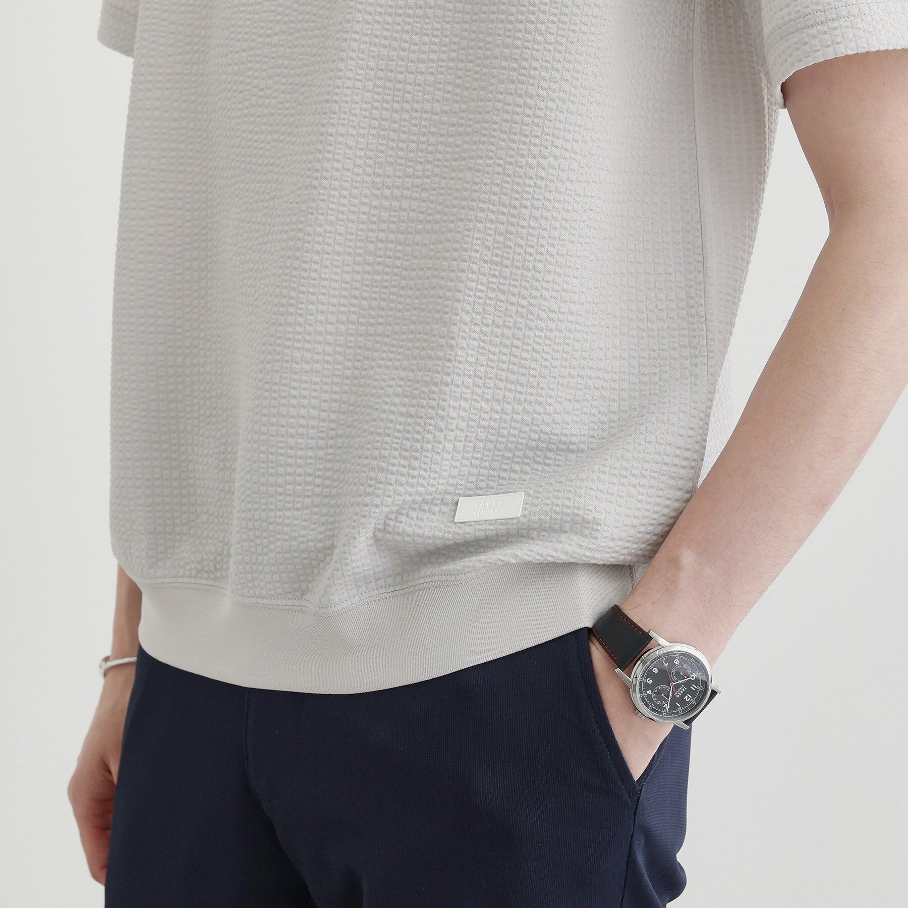 TAKEO KIKUCHI「【抗菌防臭】サッカージャージプルオーバー」|Tシャツ・カットソー|