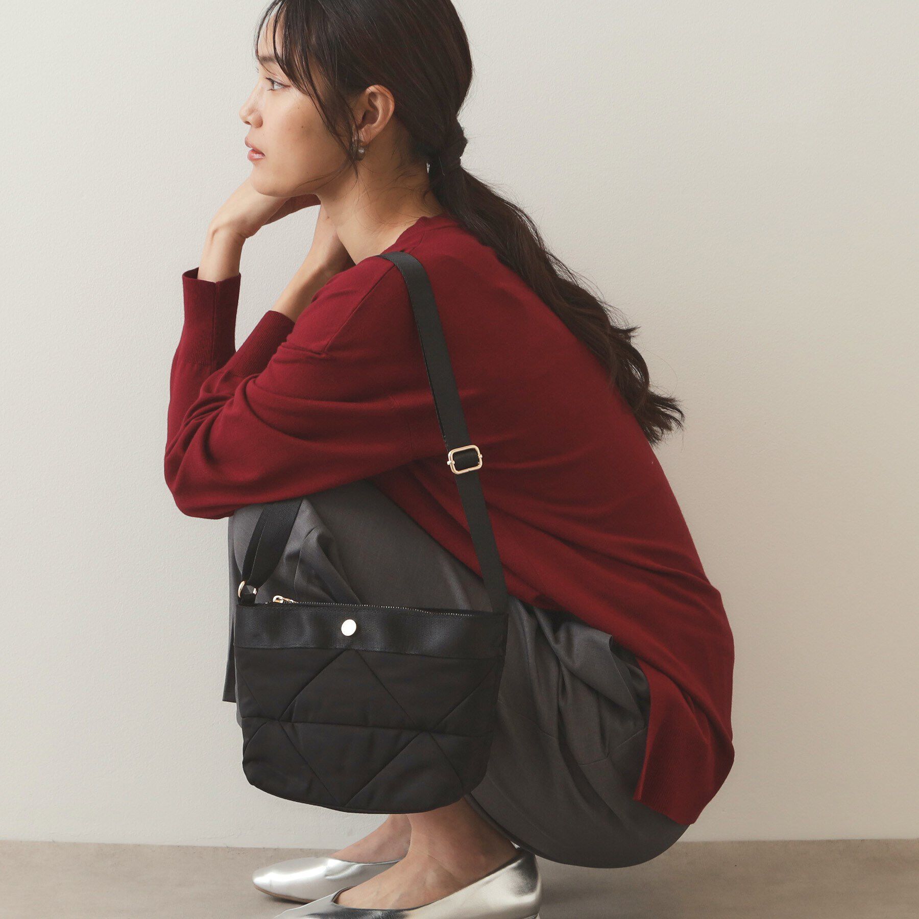 OPAQUE.CLIP「【軽量】トライアングルミニショルダーバッグ」|ショルダー・メッセンジャー|