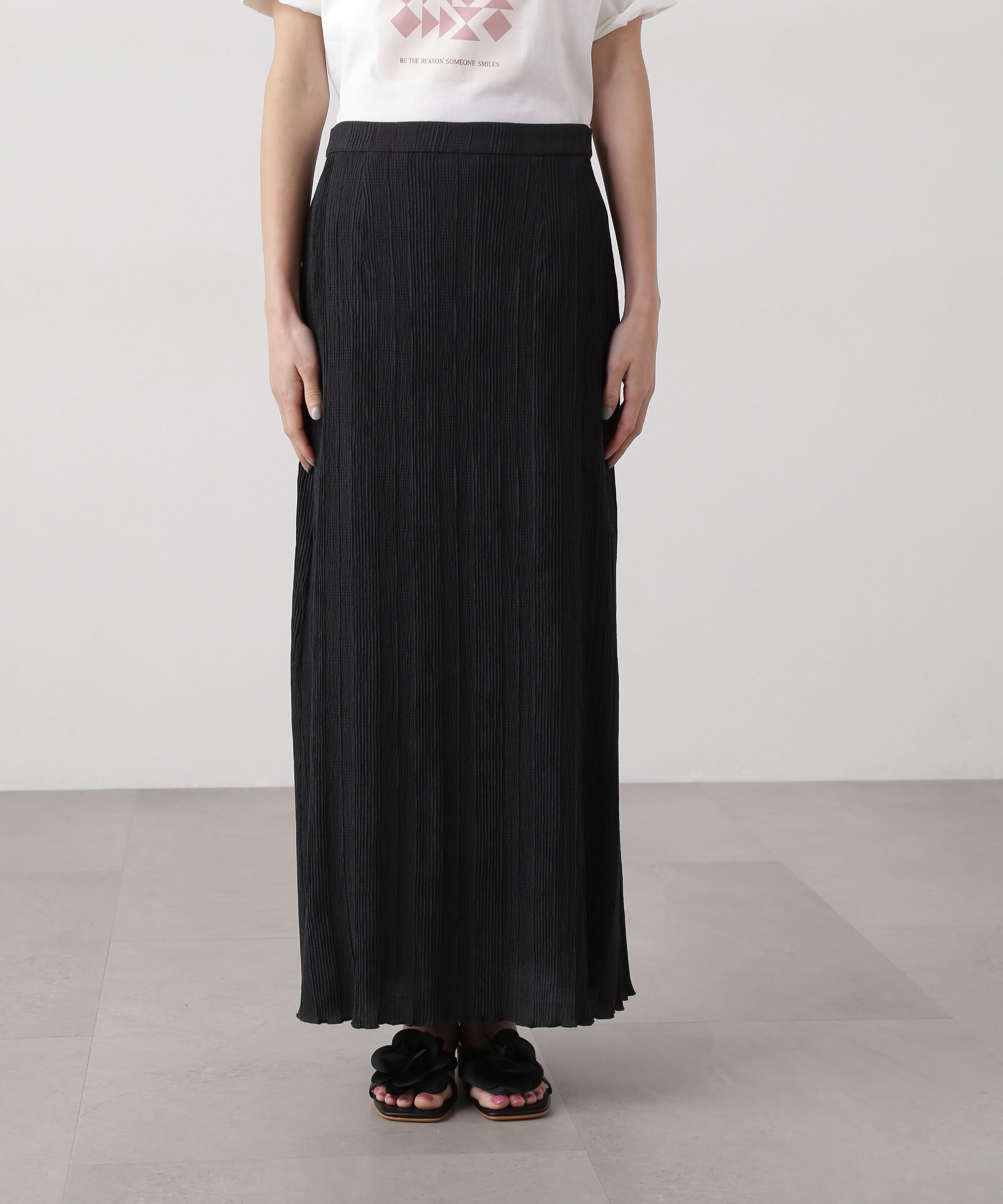  「シャドーチェックイージースカート」|スカート|