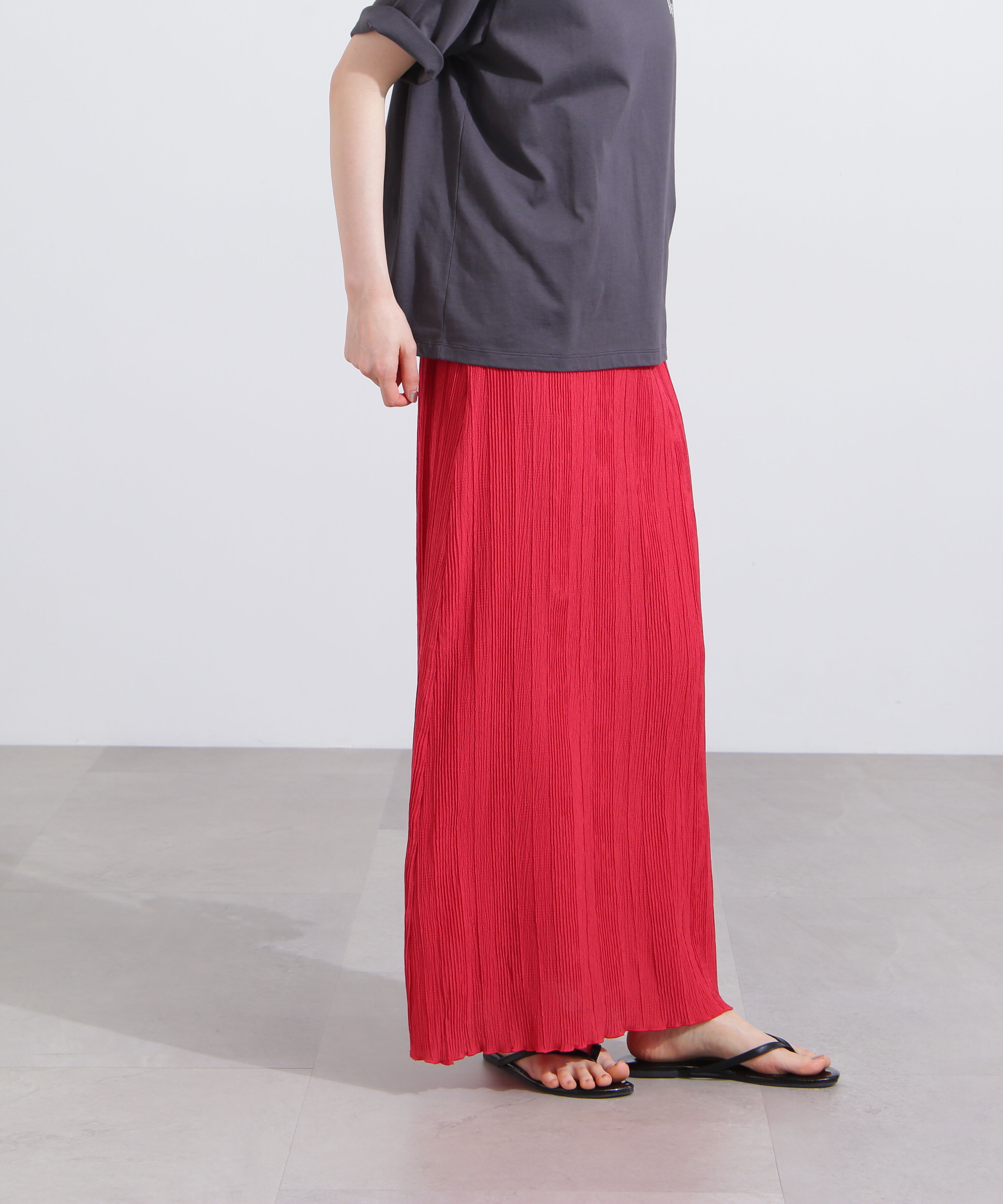  「シャドーチェックイージースカート」|スカート|