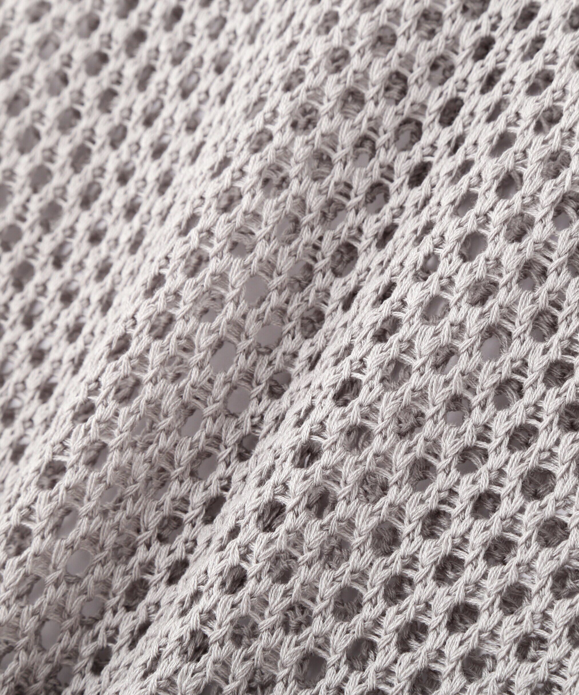  「メッシュロゴニットベスト」|ニット・セーター|