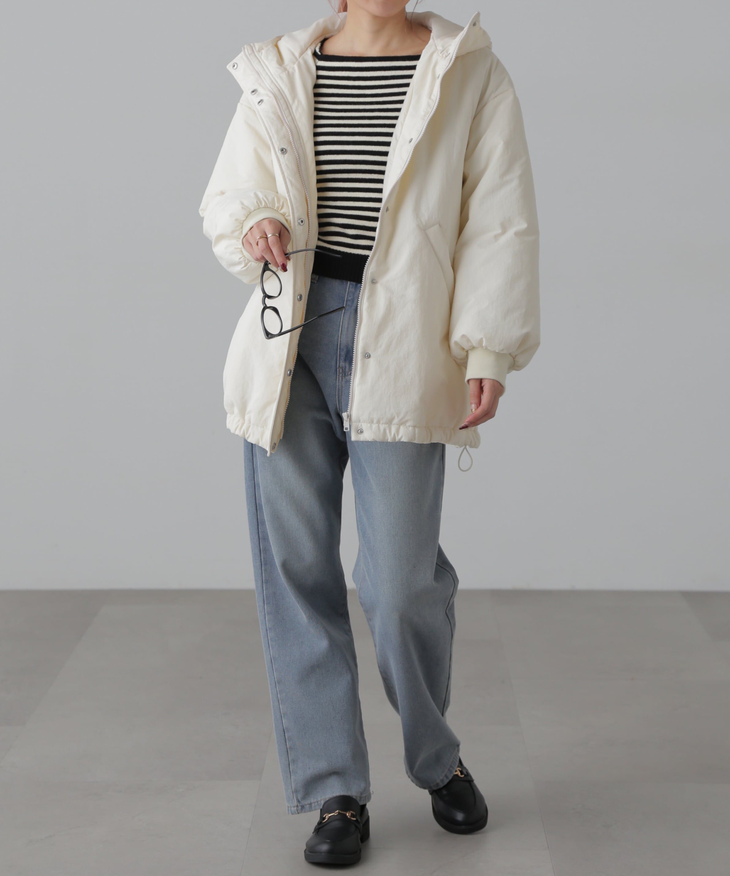  「スクエアネックコンパクトニット」|ニット・セーター|