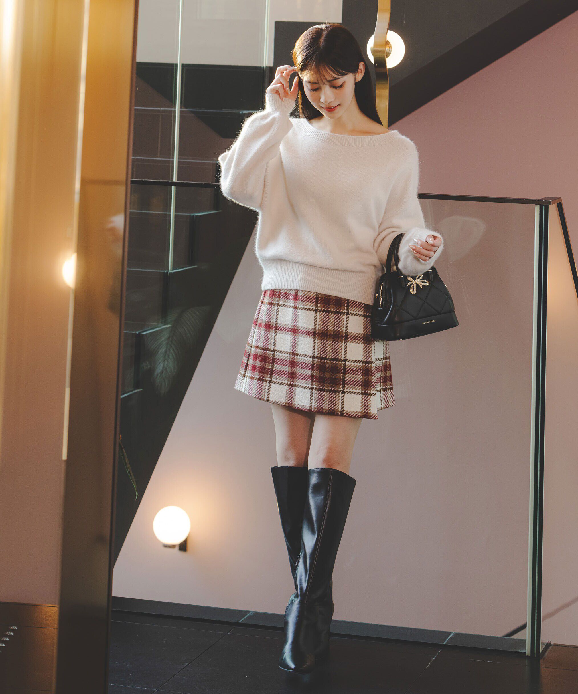  「エアリーウールオフショルダーニット」|ニット・セーター|