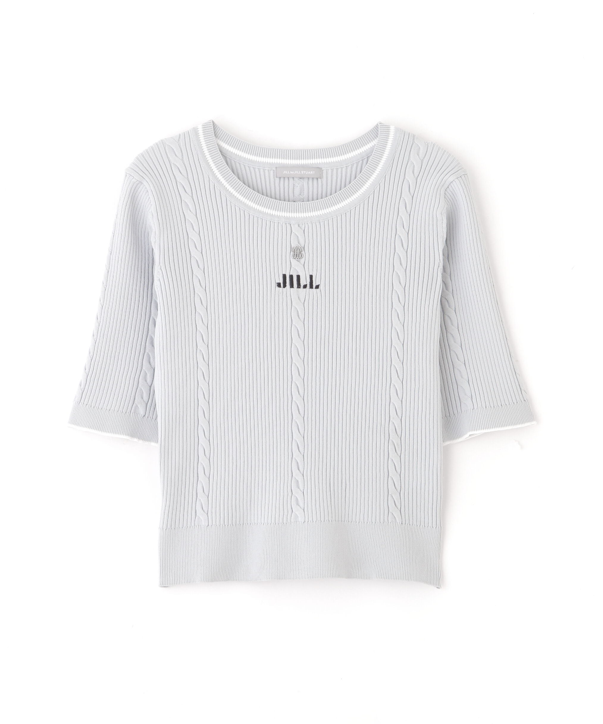  「半袖ジャガードニット」|ニット・セーター|