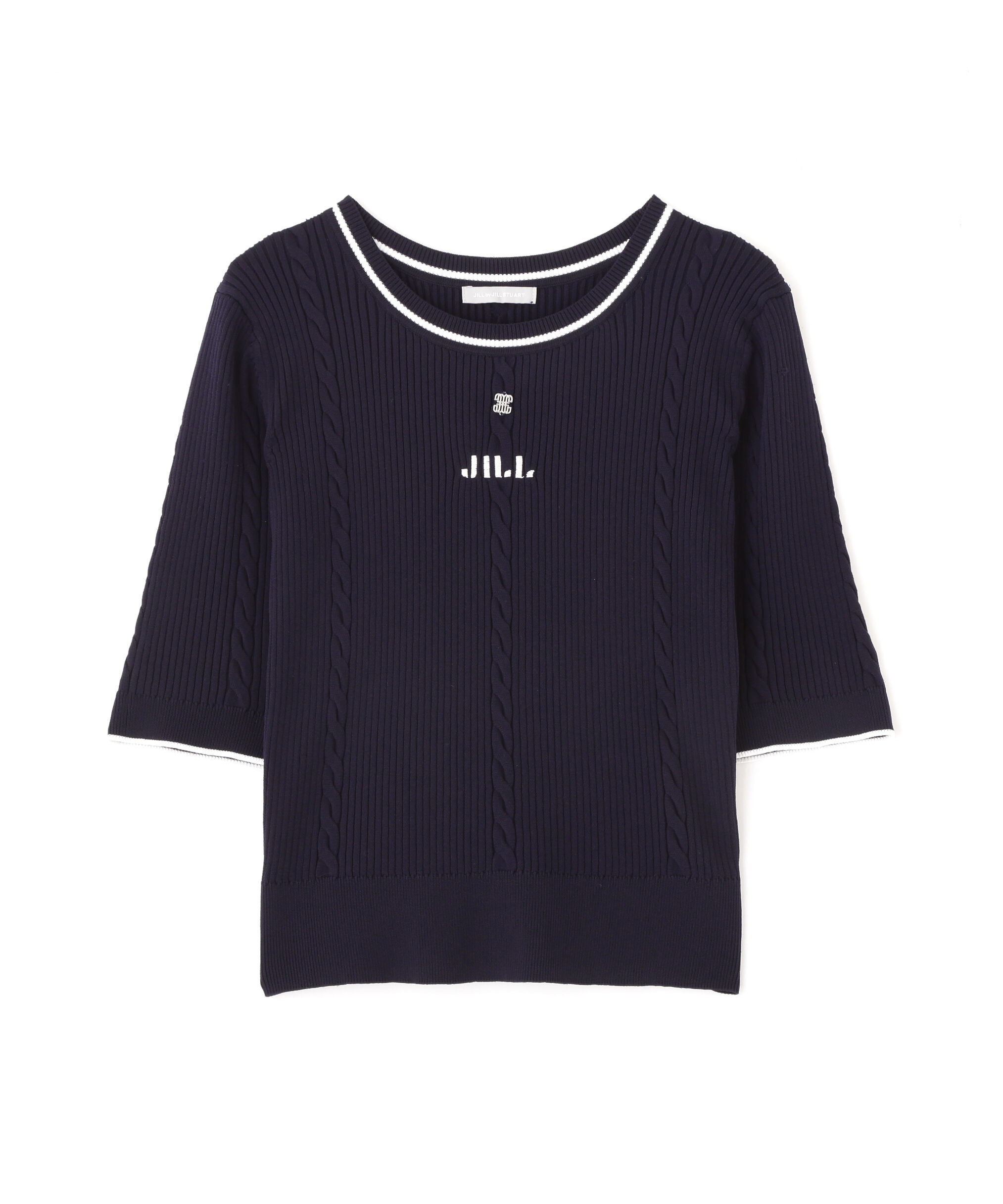  「半袖ジャガードニット」|ニット・セーター|