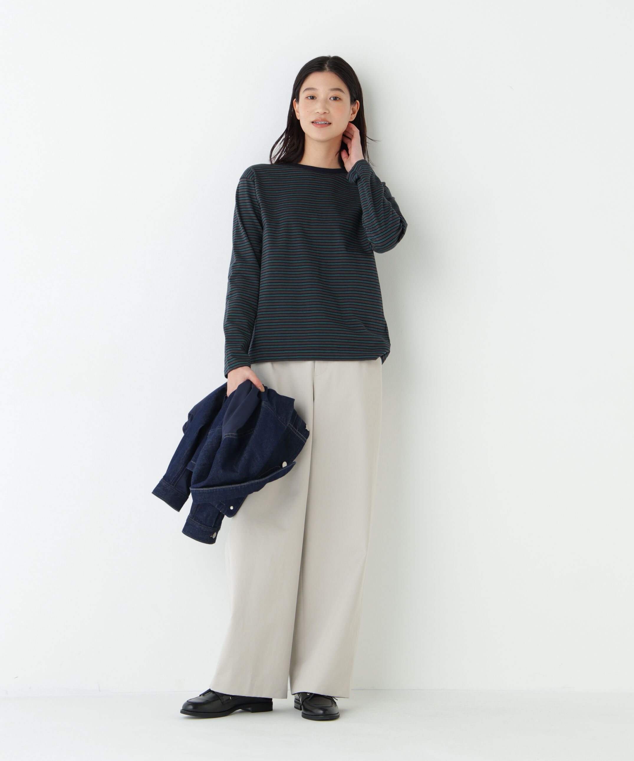  「マルチボーダーロンＴ」|Tシャツ・カットソー|