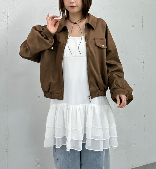 archives「フリルティアードミニキャミワンピース」|チュニック|OFF WHITE