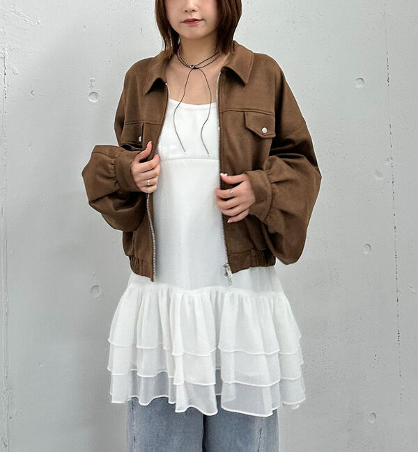 archives「フリルティアードミニキャミワンピース」|チュニック|