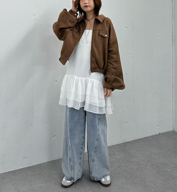 archives「フリルティアードミニキャミワンピース」|チュニック|