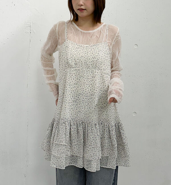 archives「フリルティアードミニキャミワンピース」|チュニック|