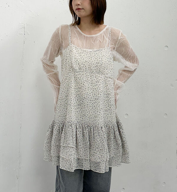 archives「フリルティアードミニキャミワンピース」|チュニック|