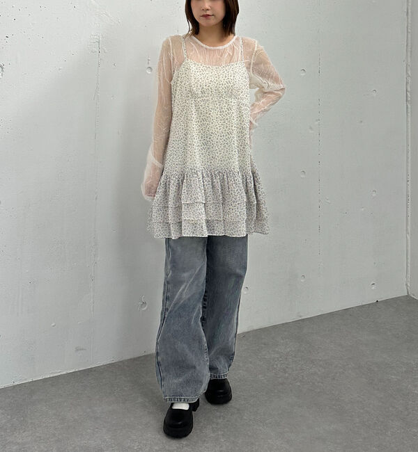 archives「フリルティアードミニキャミワンピース」|チュニック|