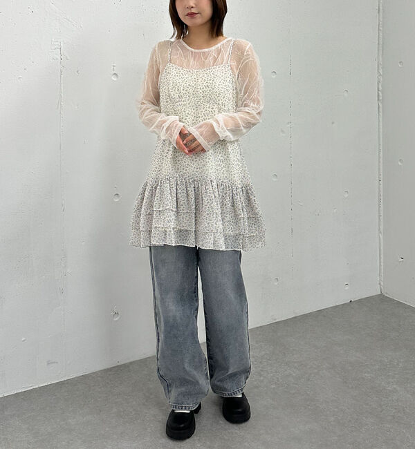 archives「フリルティアードミニキャミワンピース」|チュニック|