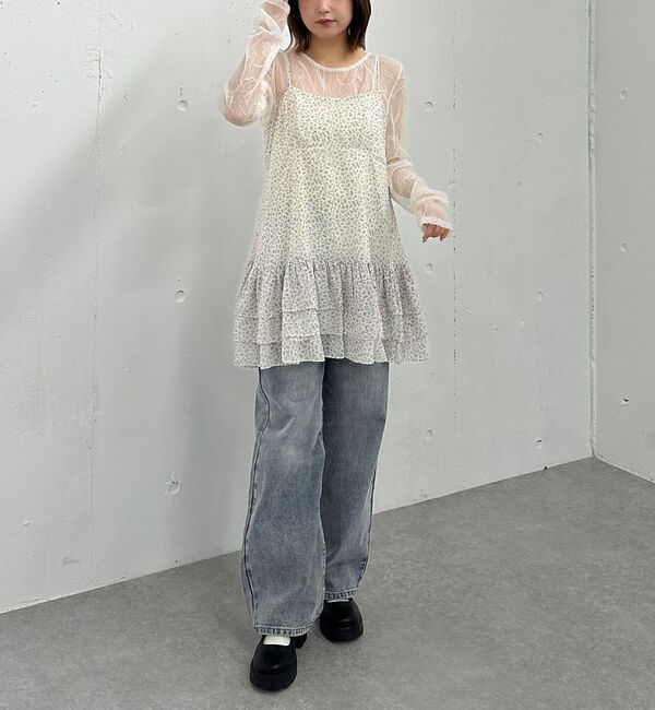 archives「フリルティアードミニキャミワンピース」|チュニック|